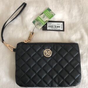 Badgley Mischka Studio Quilted Vegan Leather clutch